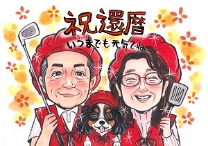 似顔絵師上月さんの作品（似顔絵グラフィックス）