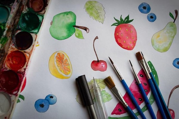 絵を描く