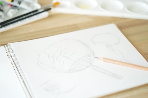絵を書く道具を揃える