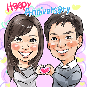 似顔絵イラストのプレゼントなら似顔絵グラフィックス | 人気似顔絵