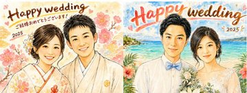 似顔絵師ルナの作品